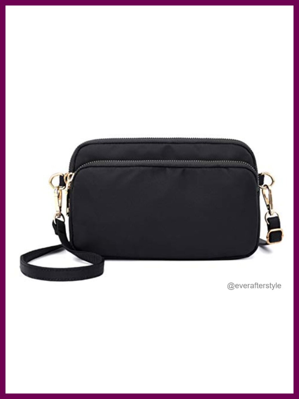 Nylon Crossbody Bag Lightweight Small Shoulder Satchel Purse